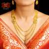 Premium Peacock Feather Lahari with Earrings