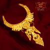 Three Layer Premium Gold Design Necklace Set with Earrings