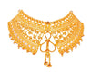 Bridal gold design inspired necklace with earrings