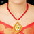 Aesthetic Gold Plated Owl in Teardrop Pendant with Earrings