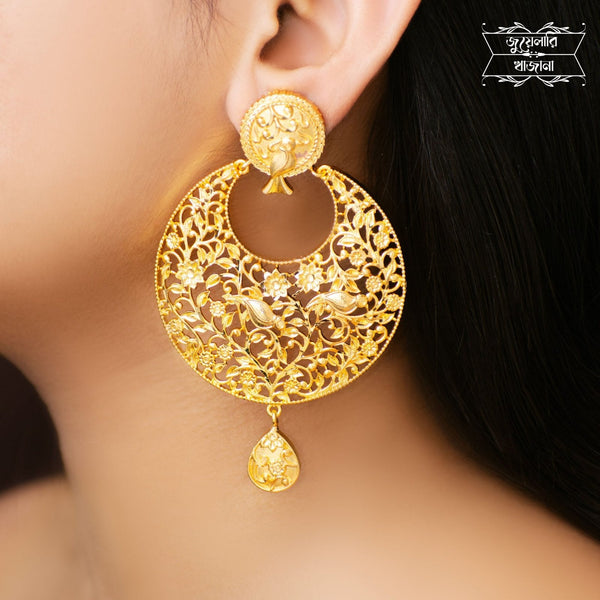 Stylish Gold Plated Ahalya Kaanbali Earrings