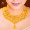 Premium Gold Plated Sukanya Necklace with Earrings