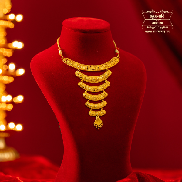 Premium Gold Plated Adrija Necklace