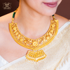 Premium Gold Plated Madhuri Necklace with Earrings