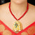 Premium Gold Plated aesthetic bird pendant on shell with Earrings