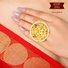 Premium Gold plated Semi Cultured Pearl studded Finger ring