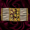 Gold Inspired Leaf Pearl Mantasha