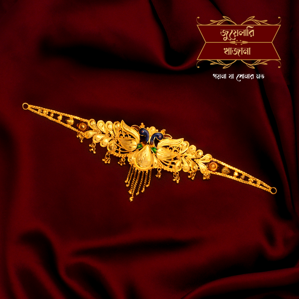 Premium Gold Plated Double Mayur Minakari Kanthi Choker