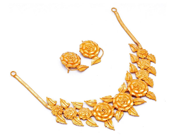 Trendy Golap Necklace with Earrings