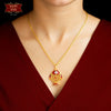 Trendy Gold Plated Clown Fish Pendant