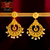 Premium Gold Plated Teardrop Earrings with Pearl Works