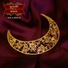 Beautiful Gold Plated Minakari Moon Hasuli Necklace