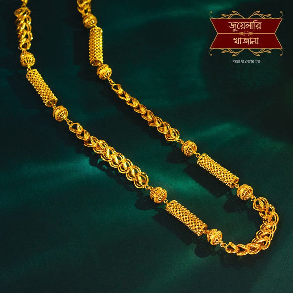 Premium Gold Plated Ball Pipe Lotus Moff Chain