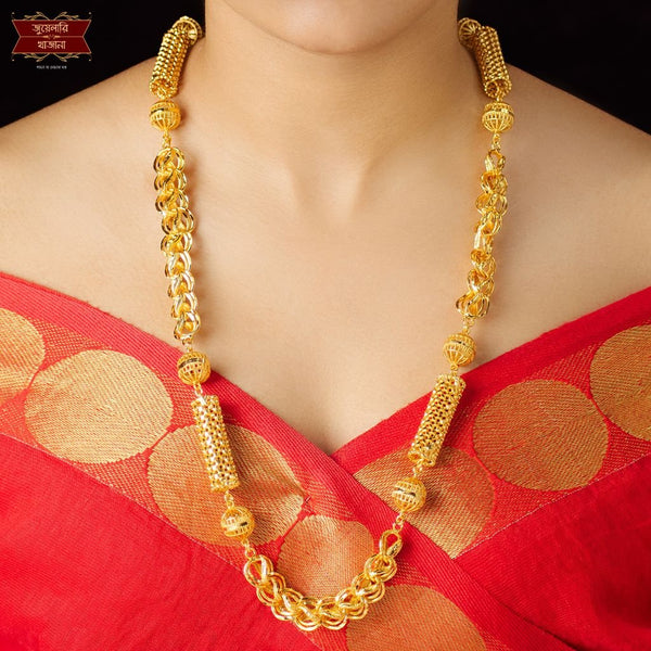 Premium Gold Plated Ball Pipe Lotus Moff Chain