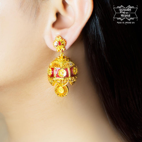 Premium Gold Plated Ghunghru Jhumko Earrings