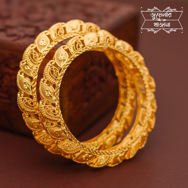 Premium Gold Plated Pata Kankan Bangle Pair