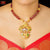 Premium Gold Plated Minakari Durga Pendant