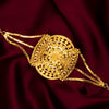 Stylish Gold Plated Rounded Square Mantasha