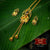 Premium Gold Plated Adro Tie Chain Set with Earrings