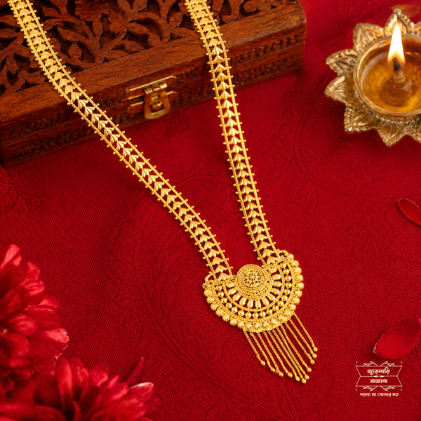 Premium Gold Plated Alakananda Sitahar with Earrings