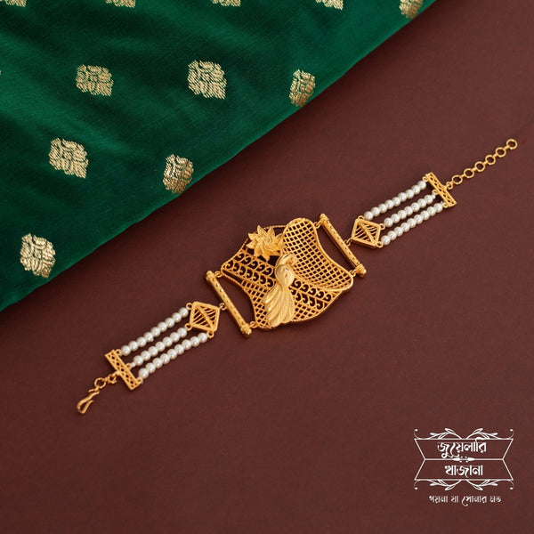 Premium Gold Plated Mayira Pearl Mantasha