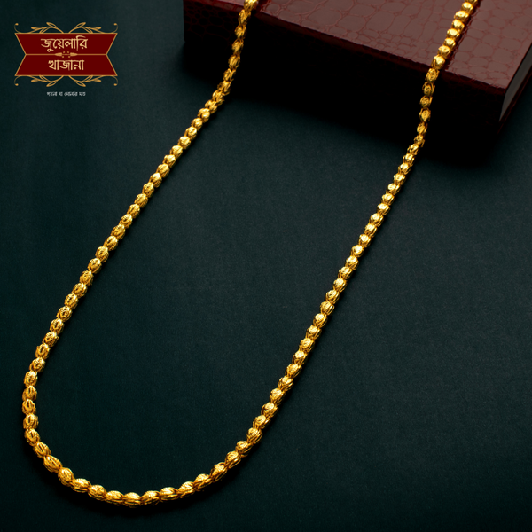 Stylish Gold Plated Bakul Kuri Chain- 36inch