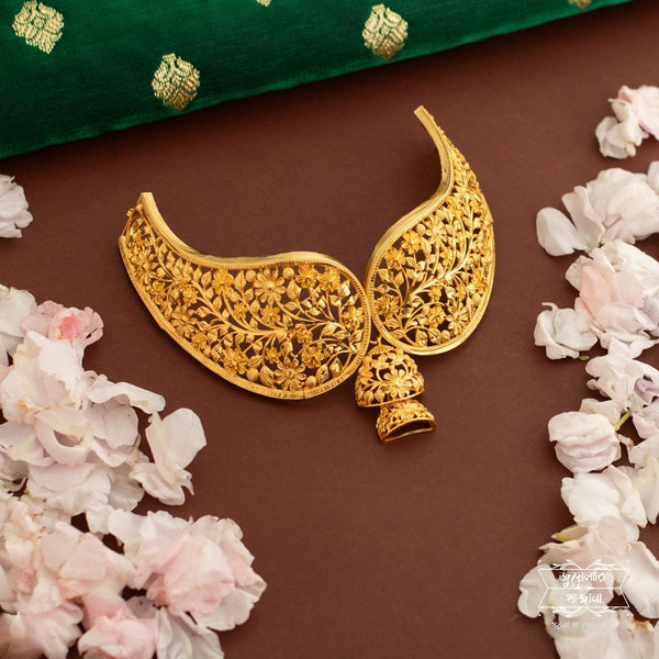 Aesthetic Gold Plated Anaya Choker with Earrings
