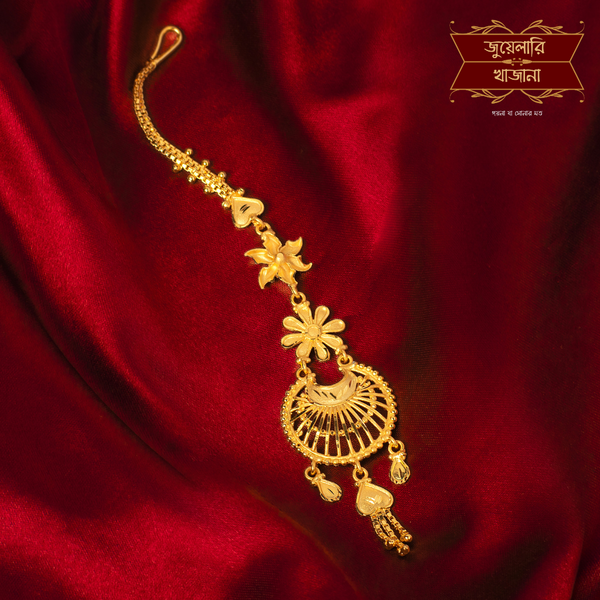 Trendy Gold Plated Floral Pasha Tikli